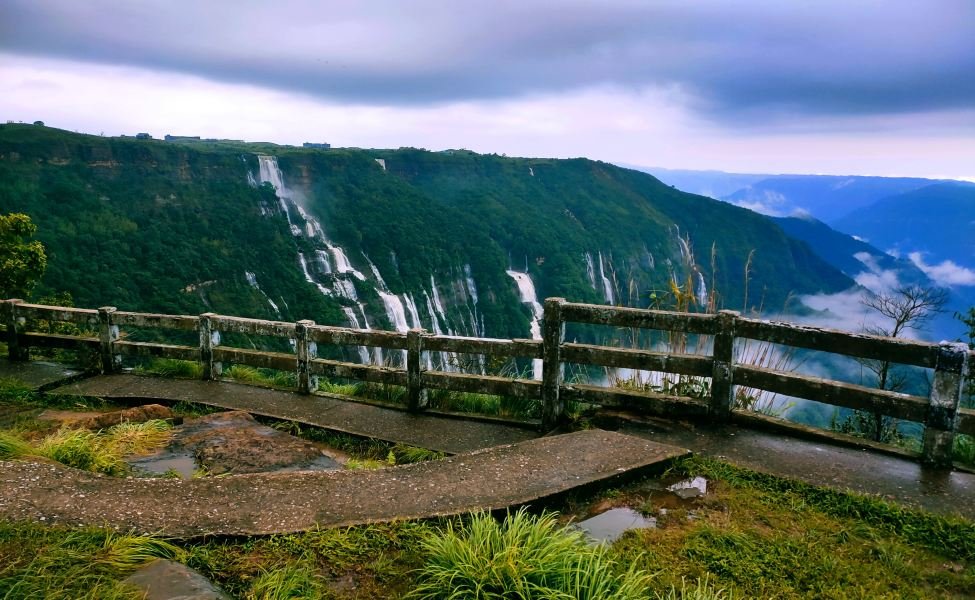 waterfall view